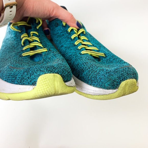 Men's Hoka One One Mach ProFly Running Shoe Green Teal - Picture 4 of 7